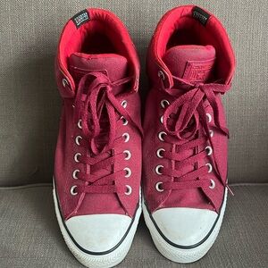 Red high top converse